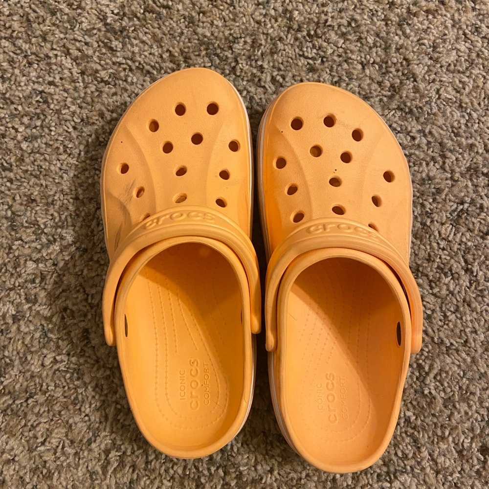 Orange Crocs
